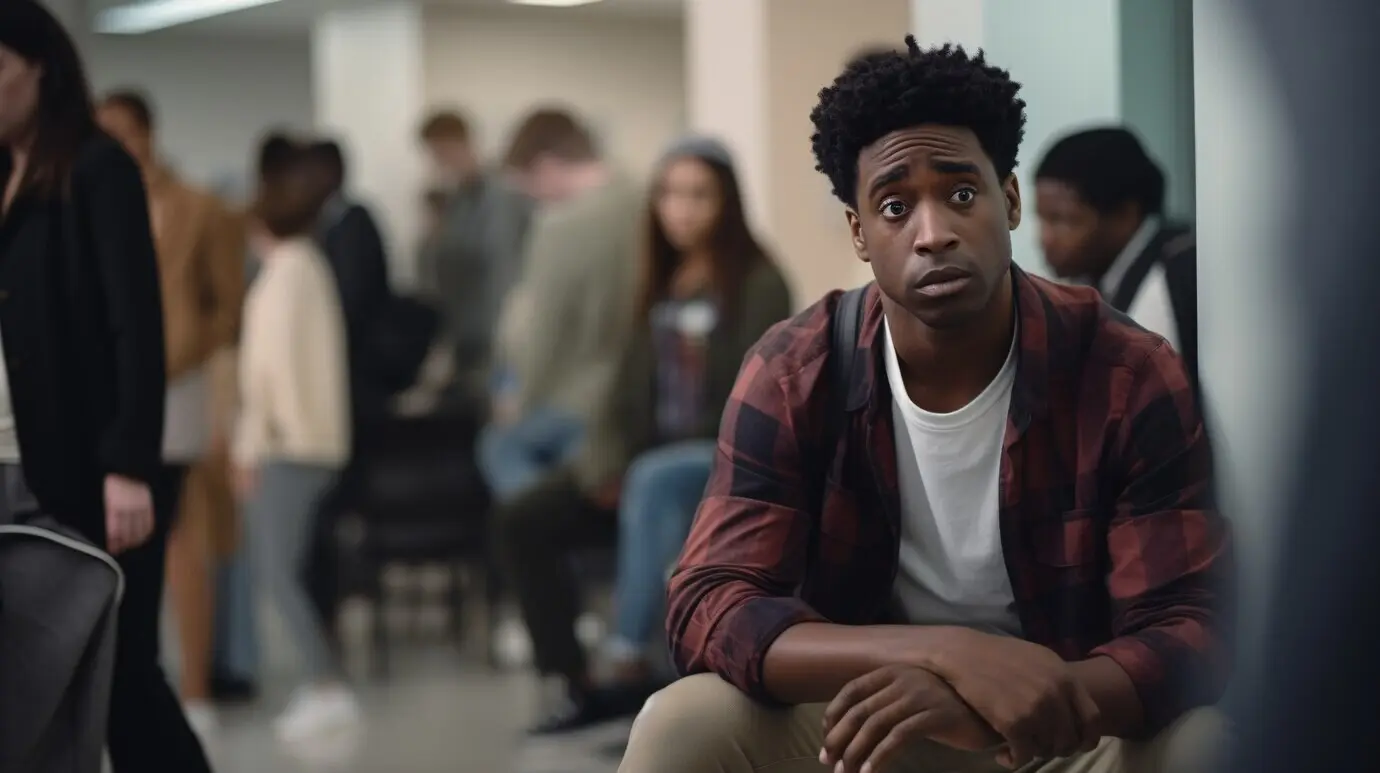 Angstauslösende Bildsprache mit Angstgefühlen und Unbehagen.